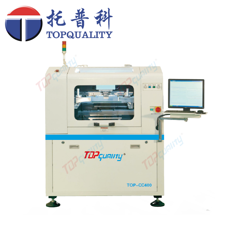 topquality CC-400高精度、高剛性一體化框架式機(jī)身結(jié)構(gòu)全自動(dòng)錫膏印刷機(jī)